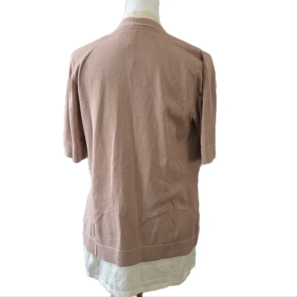 Isaac Mizrahi Women's Cardigan in Soft Brown - Picture 2 of 10